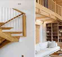 Дървени стълби в частна къща със собствени ръце
