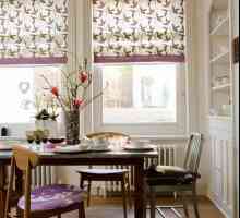 Как да оформят красиво римски завеси в интериора на кухненската кутия с стилни решения