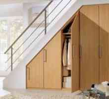 Как да направите шкаф под стълбите?
