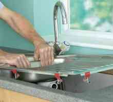 Как да инсталирате рязане мивка в кухнята от неръждаема стомана?