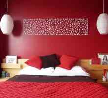 Червена спалня дизайн функции