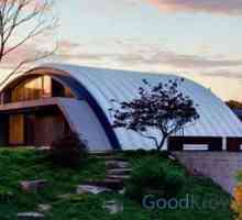 Оригиналният сводест покрив е красиво и практично решение за модерен дом