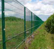 Сортове и материали за монтиране на оградата от заварена мрежа