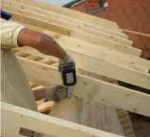 Плъзгащата се опора за гредите ще предпази покрива на дървената къща от деформации