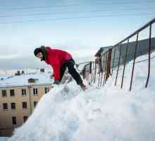 Отстраняване на снега от покривите