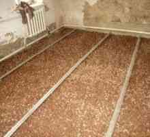 Подгряване на пода с експандирана глина в дървена къща със собствените си ръце
