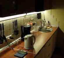 Всички нюанси на организиране на осветлението на работното място в кухнята