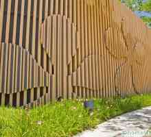 Огради от дървена снимка, дизайн и оригинални решения