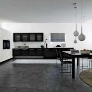 Черно-бели кухни 30 снимки на интериорен дизайн