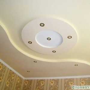 Двустепенни тавани от гипсокартон, видео и стъпка по стъпка инструкции за инсталиране
