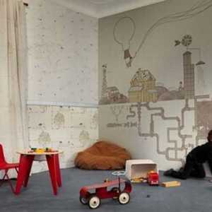 Фото тапети във вътрешността на детската стая създават приказка
