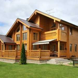 Интериор на къща от дървен материал