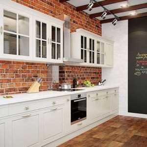От какви материали можете да направите тухлена стена в кухнята