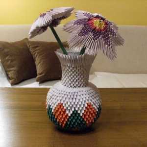 Създаване на ваза от модулен оригами