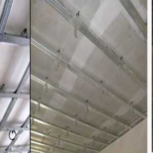 Как правилно да монтирате рамката под гипсовата плоскост на тавана