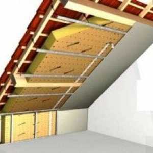 Как да изолирате тавана отвътре с вашите ръце видове материали