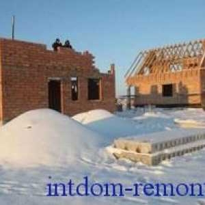 Тухлена зидария през зимни особености и методи