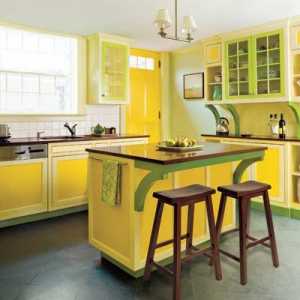 Най-добрите идеи за декориране на интериора на жълто-зелената кухня