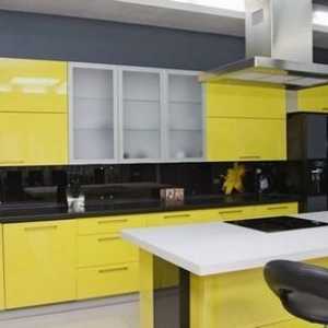 Характеристики на дизайна на жълтата кухня
