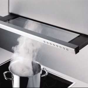 Плюсове и минуси на телескопични кухненски абсорбатори за почистване на въздуха в кухнята