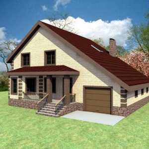 Проект за къща с гараж и таванско помещение