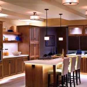 LED осветление за типове кухненски шкафове, функции и основи на инсталацията