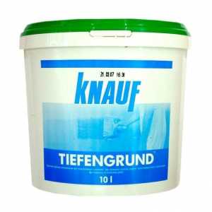 Свойства на грунда Tiefengrund Knauf Обхват на приложение и консумация на материали