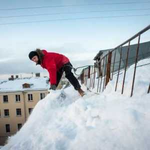 Отстраняване на снега от покривите