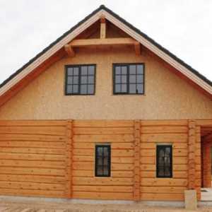 Затопляне и външно покритие на къщи от профилирани греди