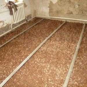 Подгряване на пода с експандирана глина в дървена къща със собствените си ръце