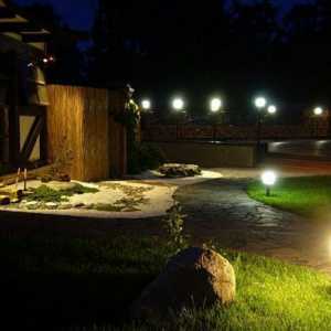 Варианти на осветяване на градински път на лятната резиденция