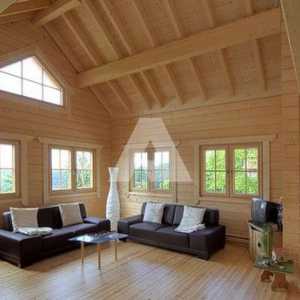 Вътрешна украса на дървени къщи варианти и идеи