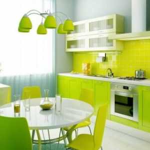 Зелен кухненски топ-30 пролетни интериора в зелени тонове